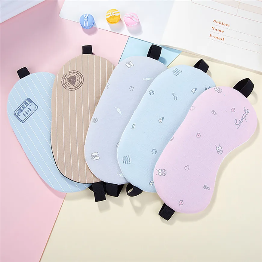 

2017 * 1PC New Cute Cartoon Sleep Eye Mask Padded Shade Cover Travel Relax Aid