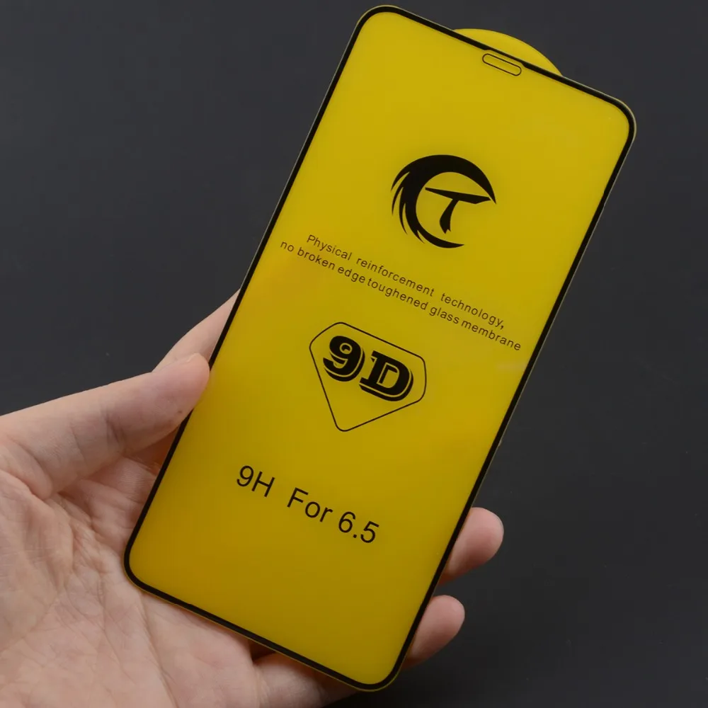 9D изогнутое закаленное стекло для iPhone X XS XR Max защита экрана полное покрытие