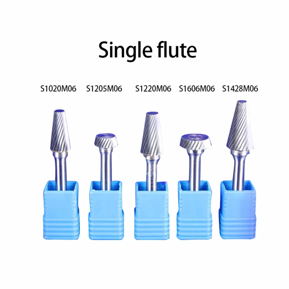 1PCS Premium Carbide Single Flute Cut Rotary Burr File 1/4
