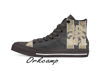 

New Orleans Football Player Ginn Jr. High Top Canvas Shoes Custom Walking shoes
