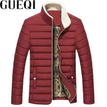 GUEQI ADD Fleece Men Winter Parkas Plus Size M-3XL Fur Collar Outerwear 2017 Man Warm Fashion Soft Casual Jackets