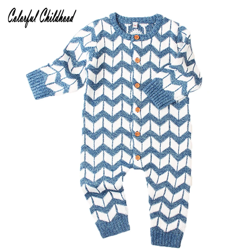 Buy Winter Baby Boys Knitted Tiny Cotton jumpsuit