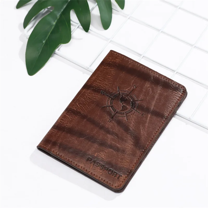 Zoukane New Cover Travel Passport Cover Card Case Women Men Travel Credit Card Holder Travel ID&Document Passport Holder CH07A - Цвет: Coffee