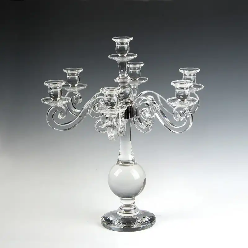 Candle holder Stand Glass Candlestick 