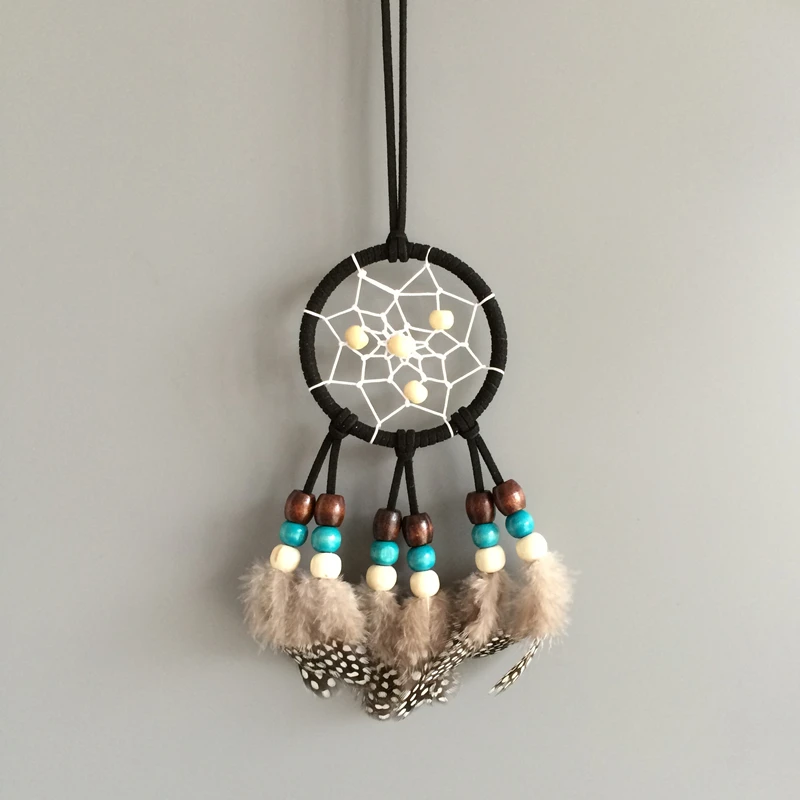 

Cheap Mini Dream Catcher Hand made Feather dreamcatcher car hanging free shipping