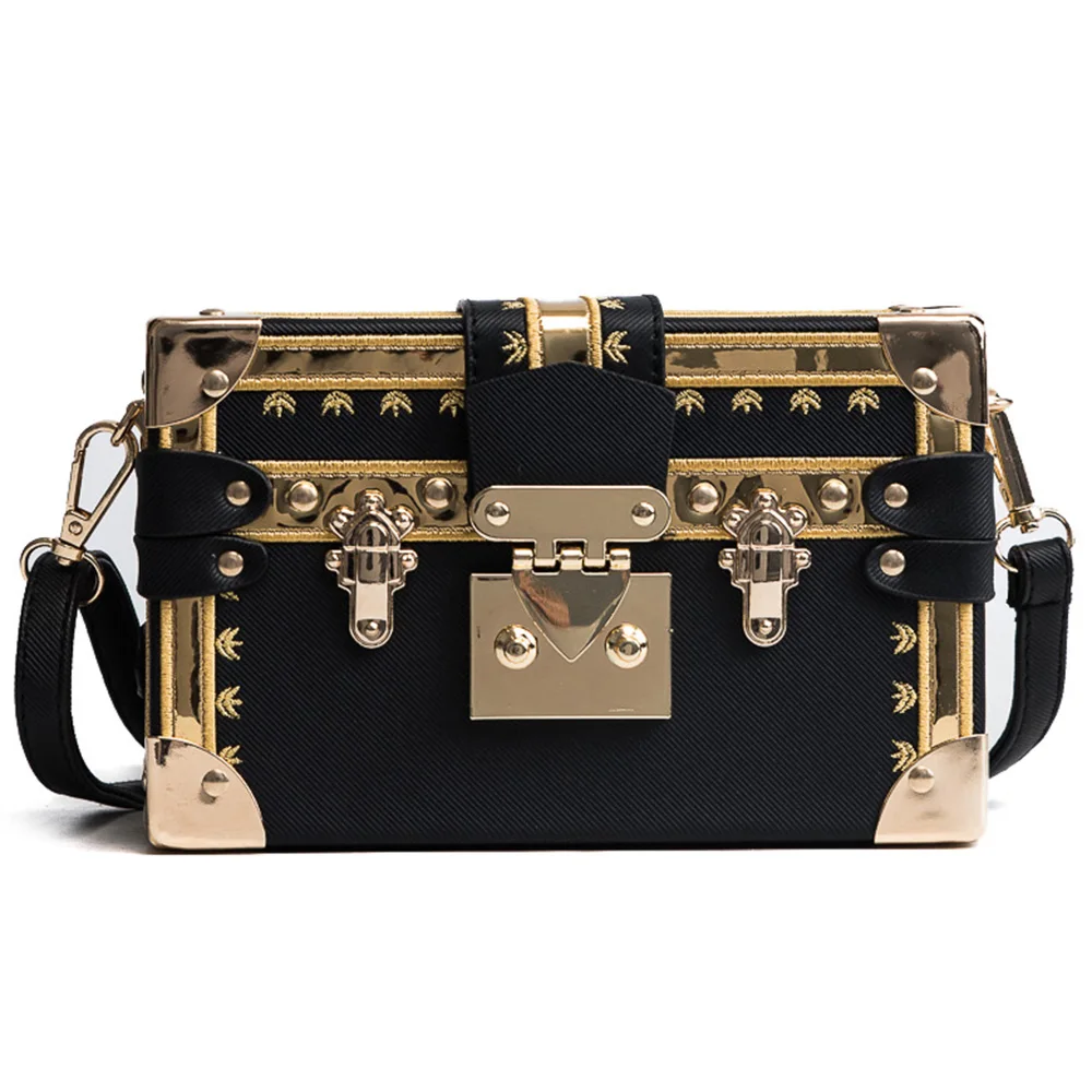 

Women Fashion Rivet Box Handbags Women's Mini Cube Brand Original Design Crossbody Bags for Women Messenger Bag Sac A Main