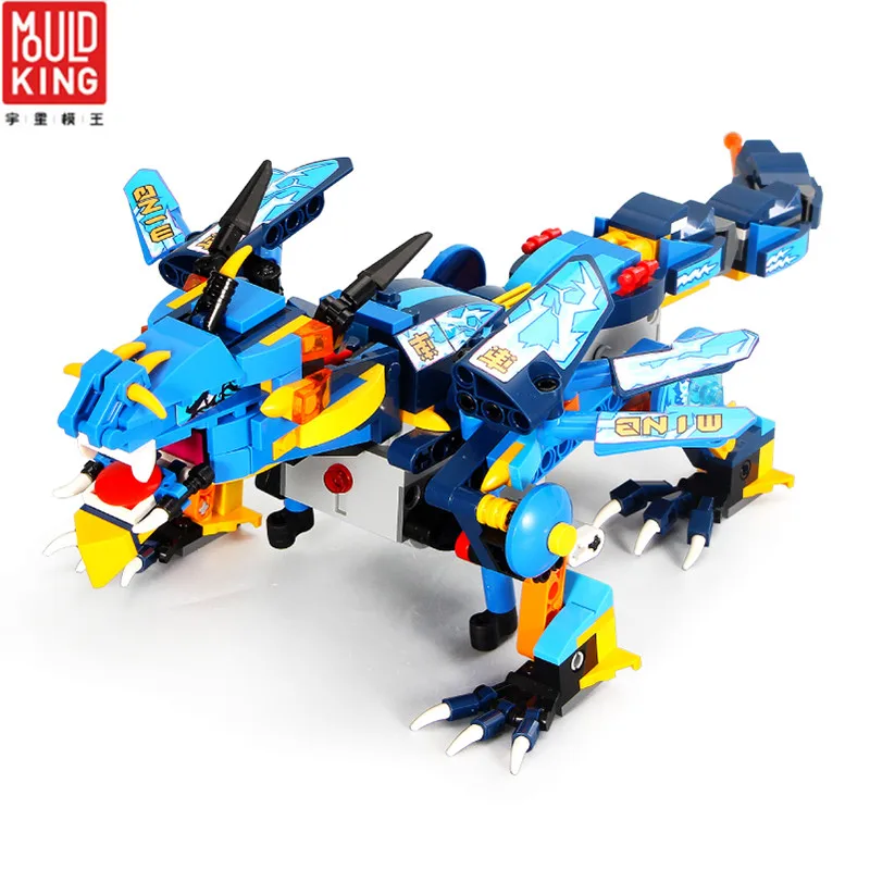 

Mould King Kungfu Mecha Dragon Action Figures Model Building Block Model Toys for Children Ninjiagoes Bricks Sets Playmobil Gift