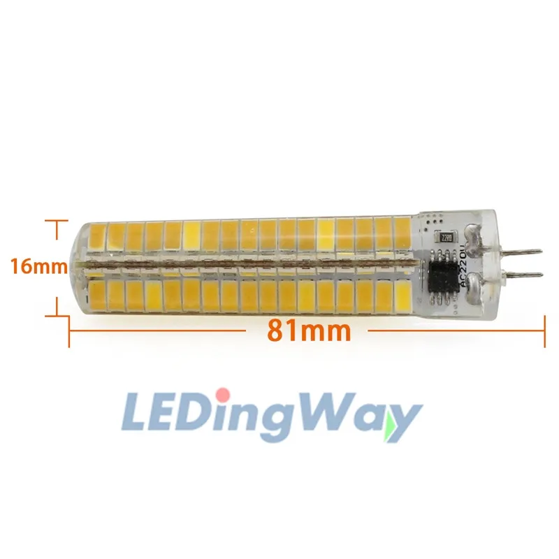 Светодиодный силиконовый светильник с регулируемой яркостью GY6.35/G4/BA15D/E11/E12/E14/E17/G9 5 Вт Светодиодный светильник-кукуруза 136 SMD 5730 110 В 220 В белый теплый белый