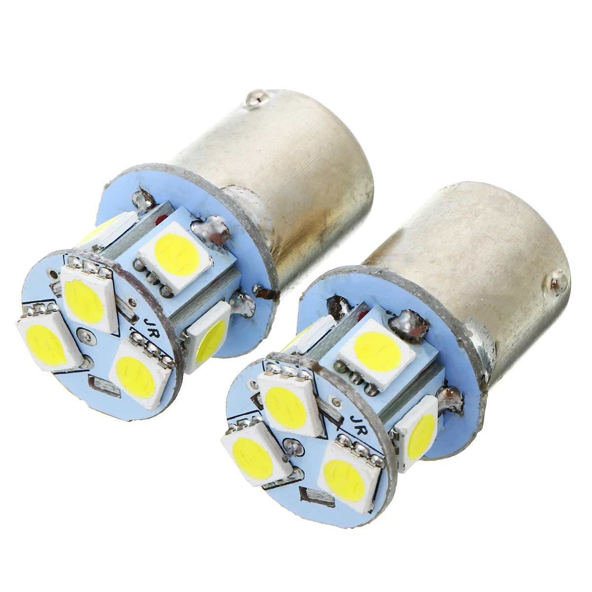 2Pcs White Car Signal Lights BA15S R5W 1156 5050 8SMD 12V LED Car Tail Turn Signal Light Bulb Car Styling