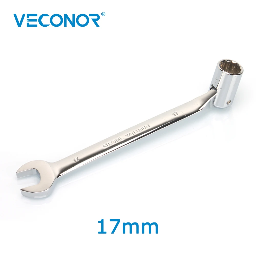 17mm Metric Swivel Head Socket Combination Spanner Wrench Chrome