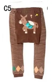 Розничная ; штаны для малышей; хлопковые брюки BUSHA для малышей на весну-осень; Детские эластичные леггинсы с мультипликационным принтом - Цвет: C5