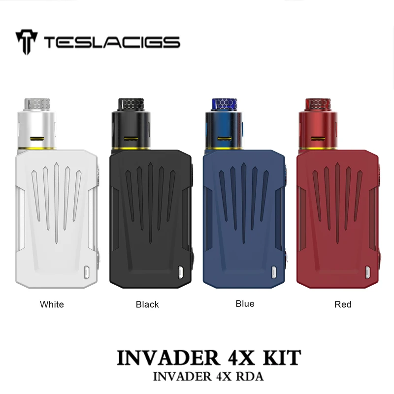 Оригинальный Tesla Invader 4X комплект с Teslacigs коробка Mod 280 Вт подходит для двойных 18650
