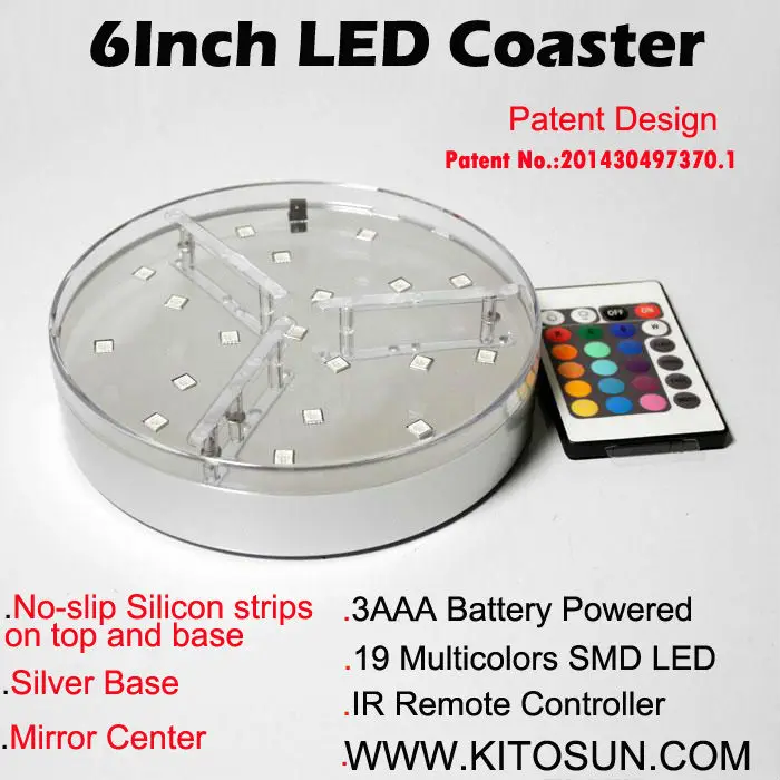 6inch led coaster