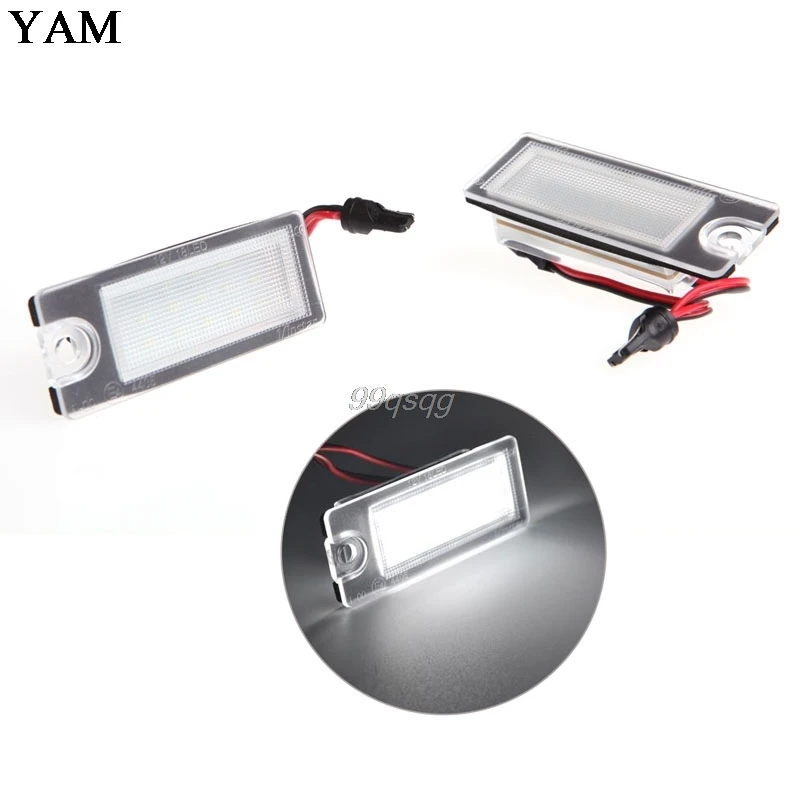 1Pair 18 LED WRW License Plate Lights For Volvo S80 1999 2006 V70 XC70