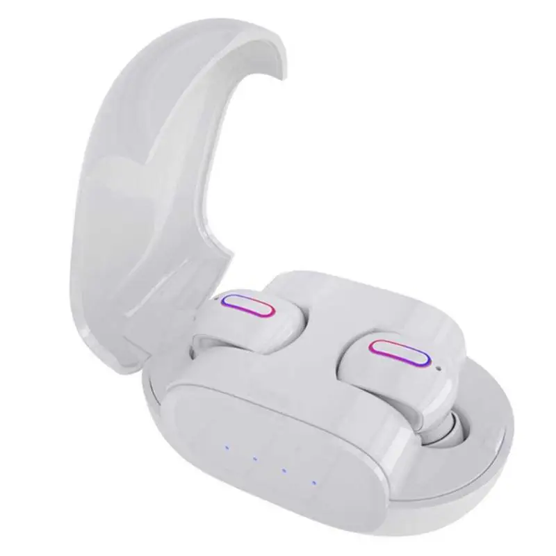 Черный G2 наушники-вкладыши TWS Bluetooth наушники 5,0 сенсорный Управление мини Беспроводной наушники гарнитура - Цвет: Черный