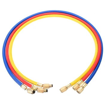 

3pcs Refrigerant Charging Hoses R134a R22 R22 404 502 Manifold Gauge Set For Air Conditioner Refrigeration Systems