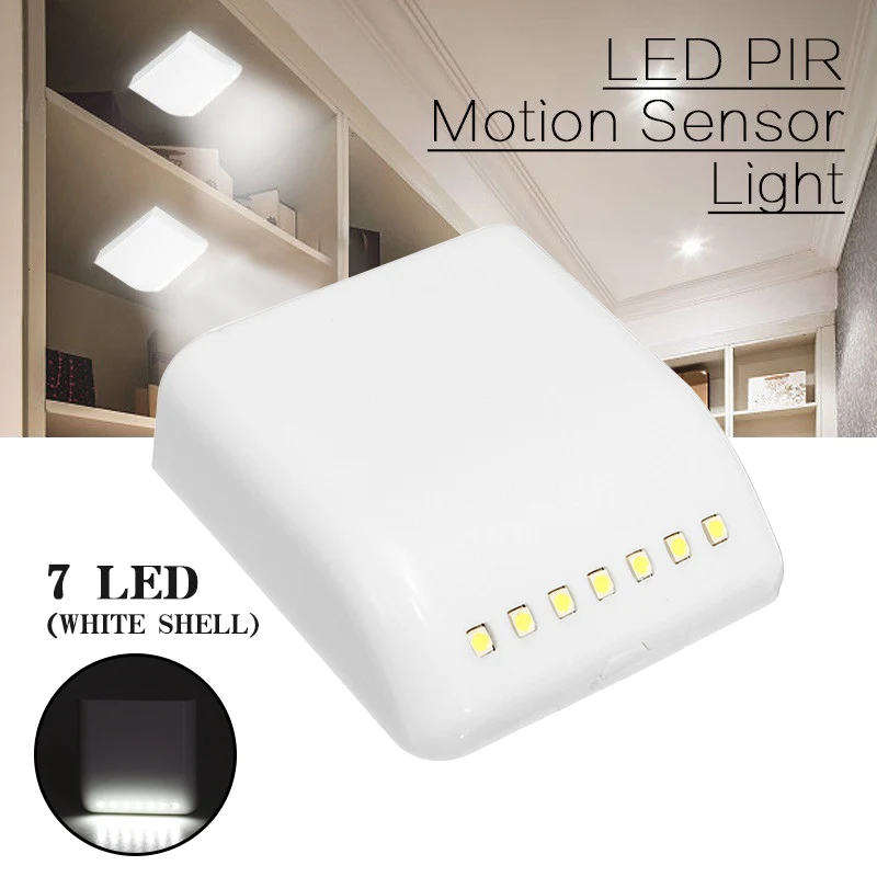

Night Lights PIR Motion Sensor Battery Powered Intelligent LED Night Light With Motion Sensor For Wardrobe Drawer Dropshipping