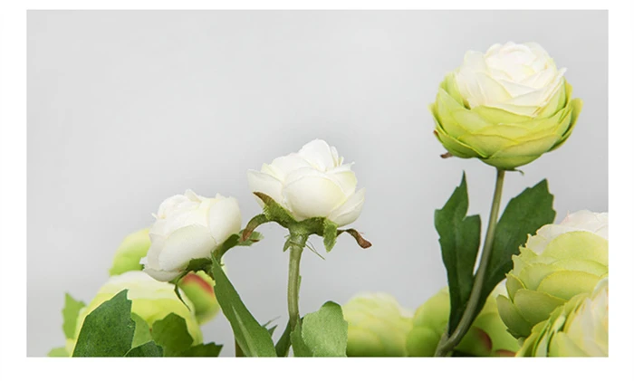 Йо Чо искусственный цветок 3 головки 42 см Шелковый Пион ветка букет Высокое качество Поддельные пионы Цветы Декор для дома и сада свадьбы