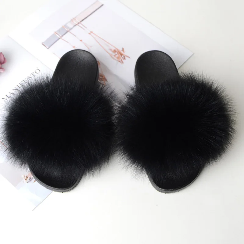 black fur slides