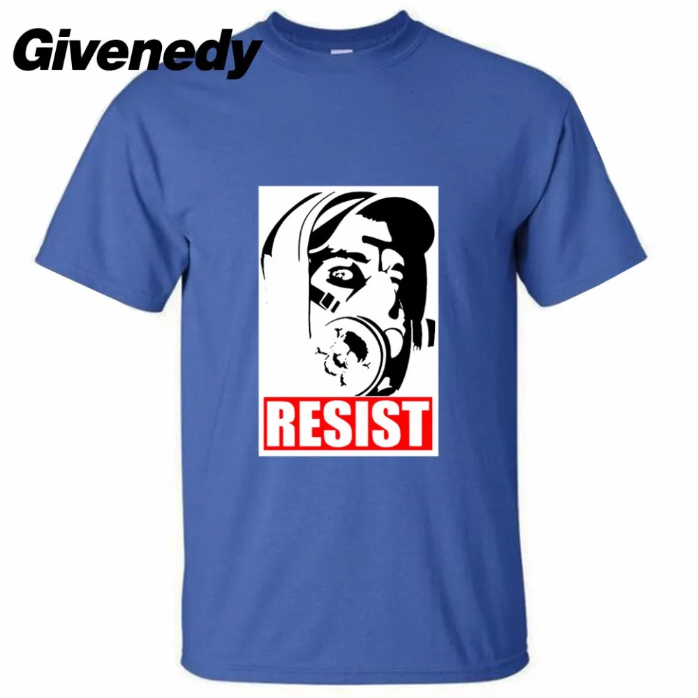 RESIST Funny 2017 New Style Mens & Womens Summer Cotton Printing T