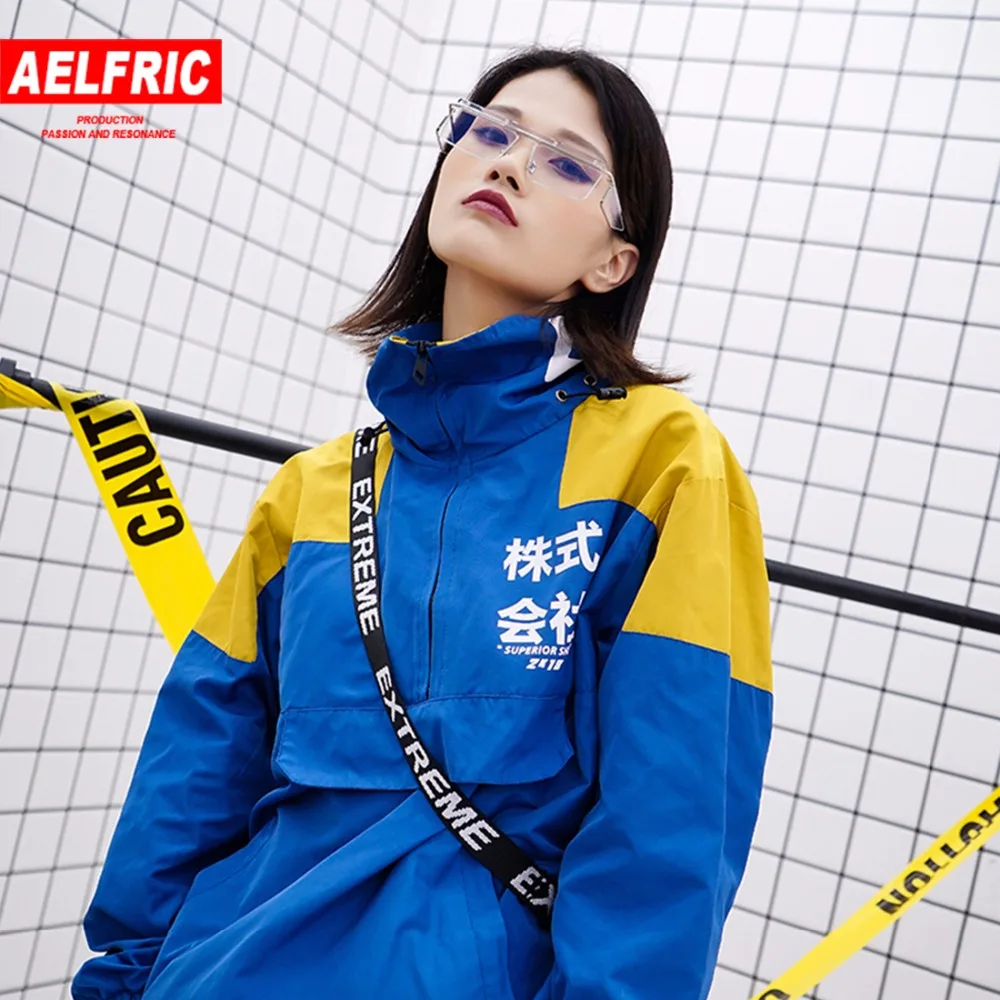 

Harajuku Vintage Windbreaker Zipper Pullover Sweatshirts Jackets Men 2018 Autumn Hip Hop Multi Pockets Streetwear Outwear NC03