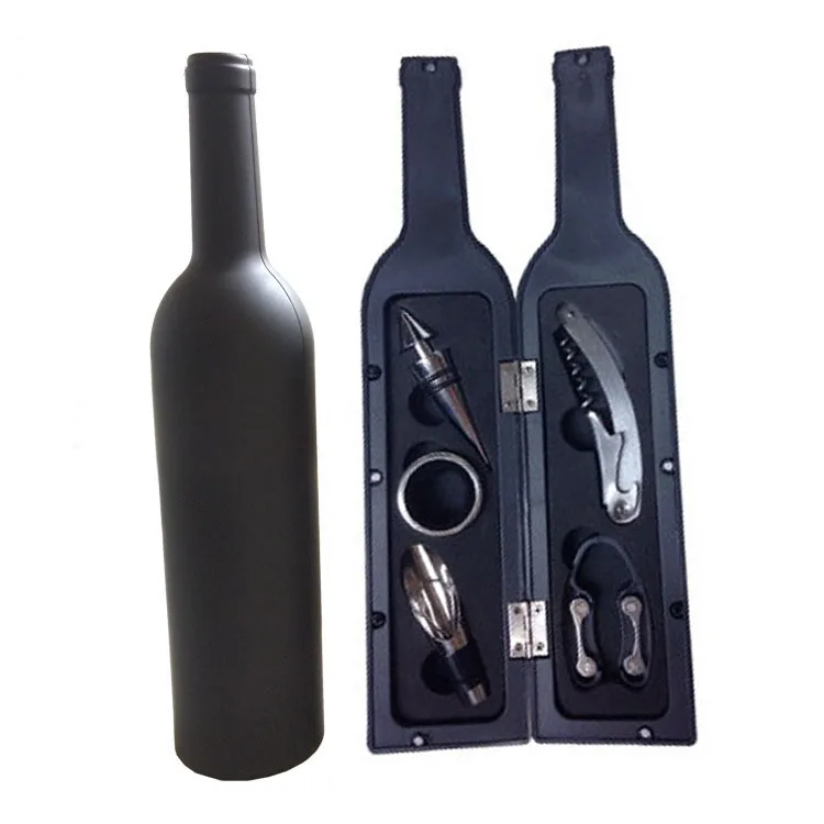 1 set Wine Opener Tool Set Bottle Opener Stopper wine Ring Wine Pourer