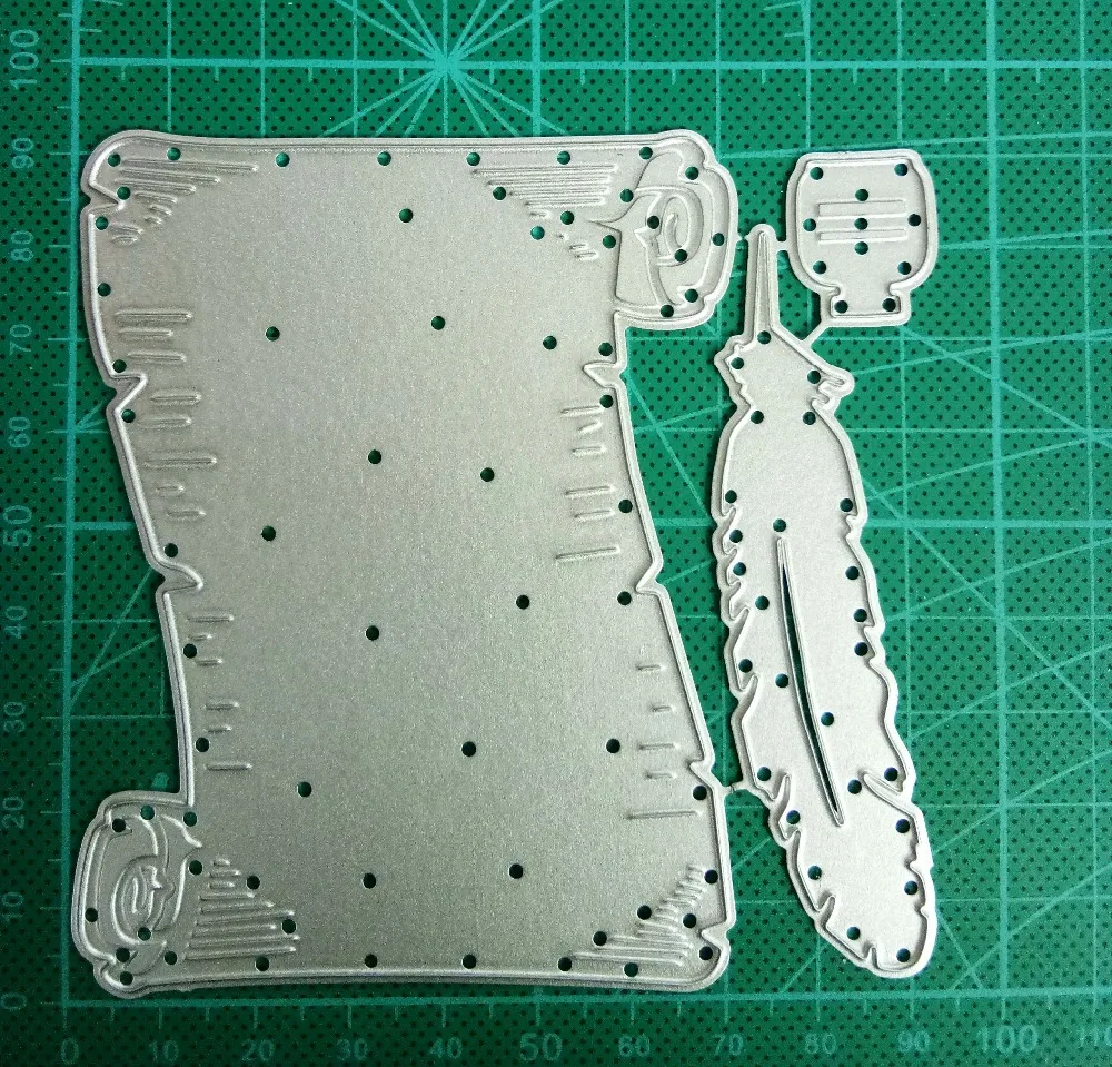  Feather letter DIY Metal Cutting Dies Scrapbooking Album Photo Embossing Crafts Paper Cards Envelop - 32986729657