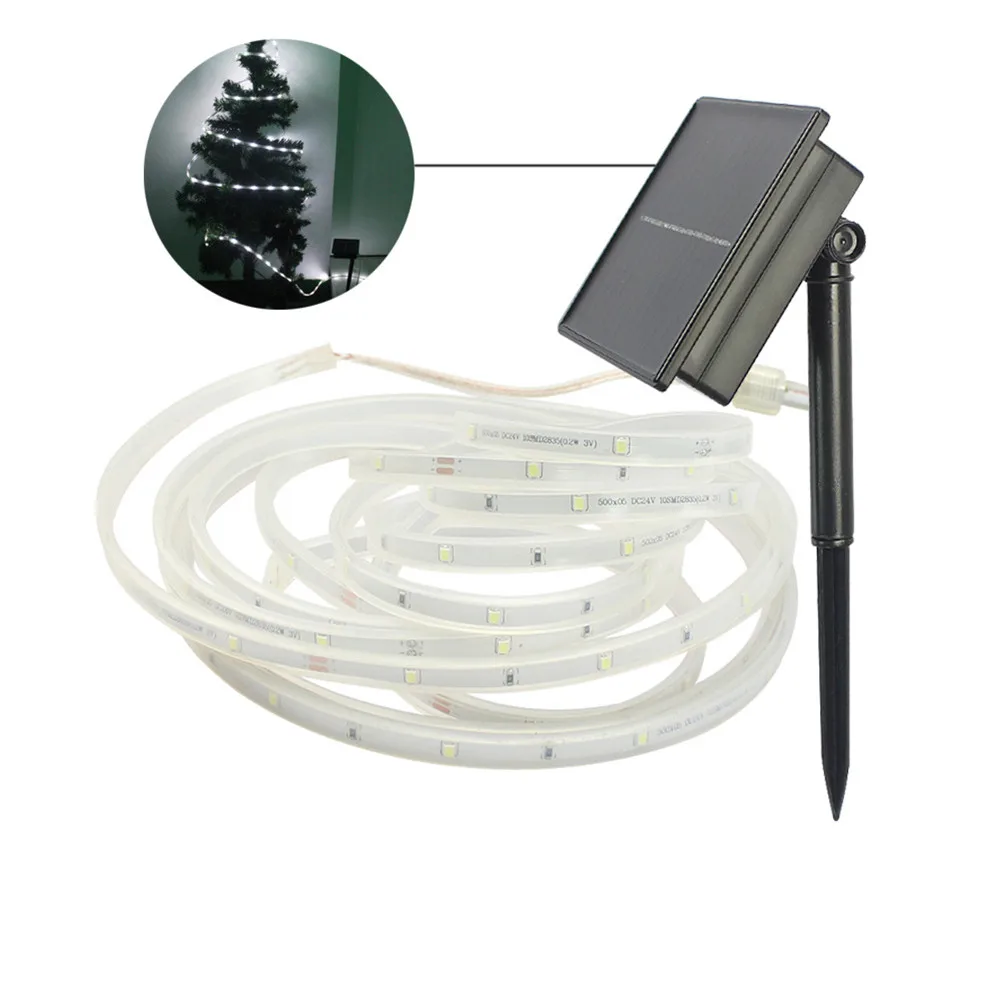 #Best 5M LED strip solar powered SMD2835 100Leds IP65 Waterproof indoor outdoor decoration Fairy light Xmas,Party,Garden,Bar