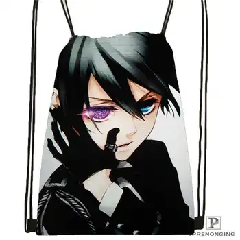 

Custom Ciel.Phantomhive.full. Drawstring Backpack Bag Cute Daypack Kids Satchel (Black Back) 31x40cm#180611-01-07