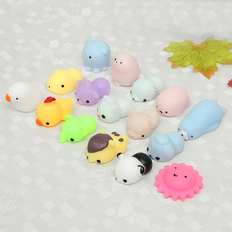 16 шт. squishying squeeze Исцеление игрушки печать Cat лапы медведя Kawaii коллекция снятие стресса подарок декор