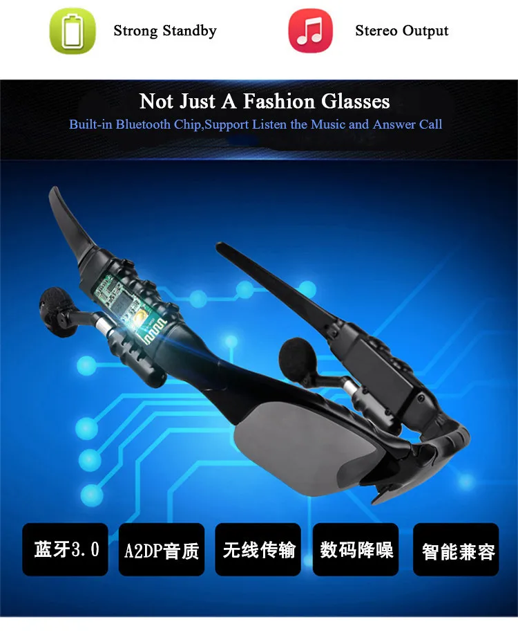 Smart Glasses Bluetooth Sunglasses Bluetooth Glasses Outdoor Sun Glasses Wireless Earphones Earbuds Music for xiomi sony xaomi