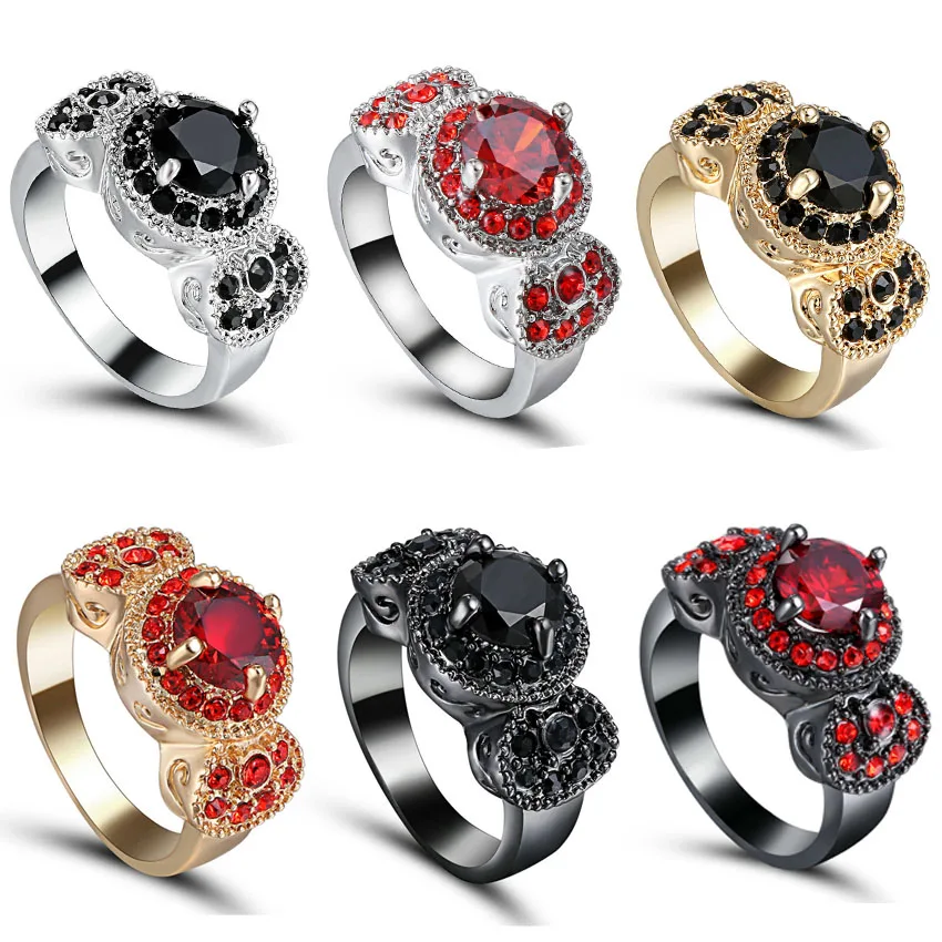 TianBo Fashion Elegant Weeding Rings for Women Top Quality AAA Cubic