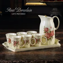 Европейский стиль Керамическая холодной чайник Костюм Творческое начало гостиная холодной воды чайник подарочная коробка