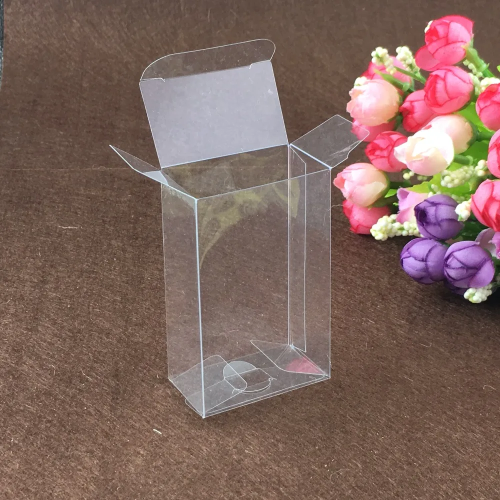 50pcs 5*8*13cm clear plastic pvc box packing boxes for gifts/chocolate