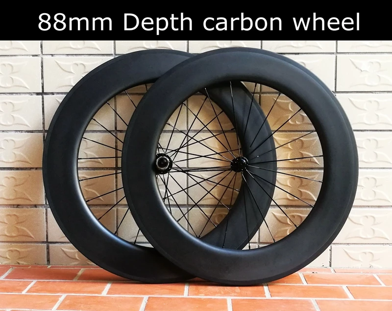 88 мм карбоновая колесная 23 мм ширина клинчер колеса карбоновый велосипед 808