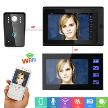 Yobang безопасности 7 дюймов беспроводной Wi Fi видео телефон двери с 2x внутренний экран приложение управление дверные звонки домофон системы