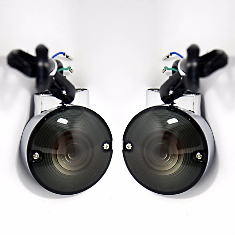 Rear Smoked Turn Signals For Harley Road King&road Glide Flhr Flh/t
