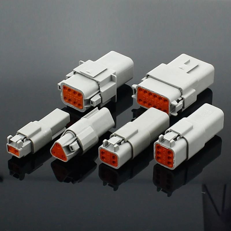 1 комплект DT conector DT06-2S/DT04-2P 2P 3P 4P 6P 8P 12P водонепроницаемый Электрический разъем для автомобиля двигатель грузовик с контактами