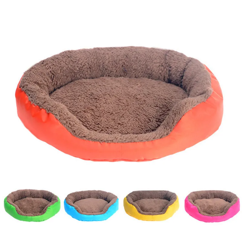 

4 Colors Pet Dog Bed Winter Warm Dog House For Small Large Dogs Soft Pet Nest Kennel Cat Sofa Mat Animals Pad Pet Supplies S/M/L