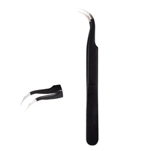 Dmoley кусачки с изогнутым наконечником Пинцет ногти искусство стразы инструмент для сбора 1 шт нержавеющая сталь наклейки для ногтей Инструмент Черный инструменты для ногтей