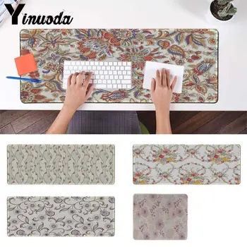 

Yinuoda New floral textures pattern Gaming Player desk laptop Rubber Mouse Mat Keyboard mat Smooth gaming mouse pad Keyboard Mat