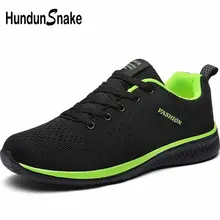 Hundunsnake Breathable Sport Shoes Men Sneakers Mens Running Shoes Sports Summer Training Shoes Men Tennis Black Trainers B-015