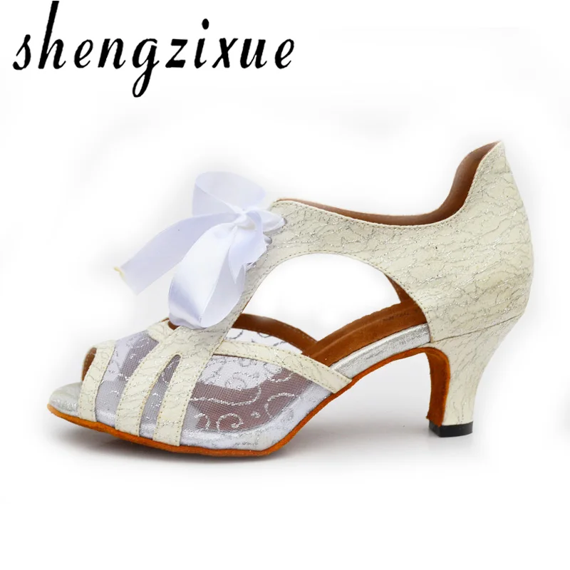 Женские сандалии shengzixueGirl блестящие туфли из искусственной кожи с блестками для