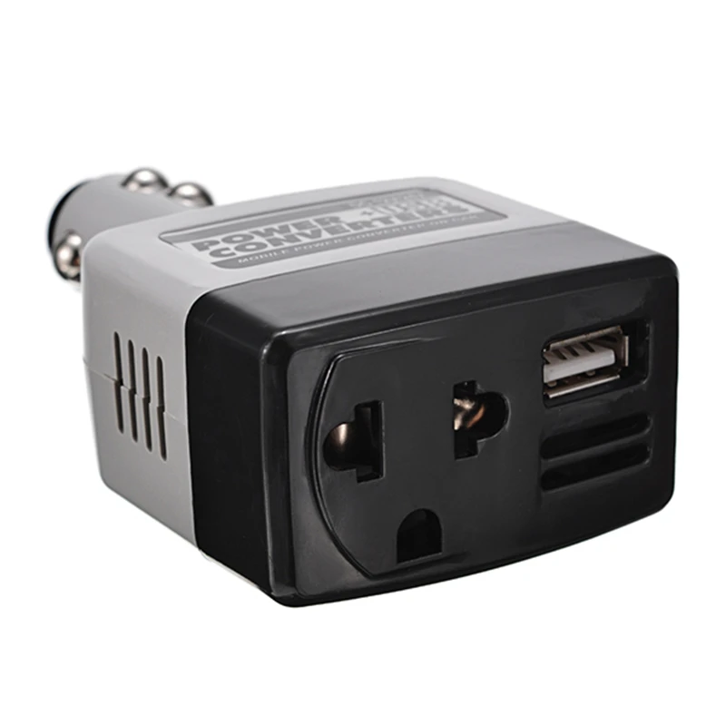 Автомобильный преобразователь напряжения с 12/24 В постоянного тока в 220 В/USB 6 5 Вт