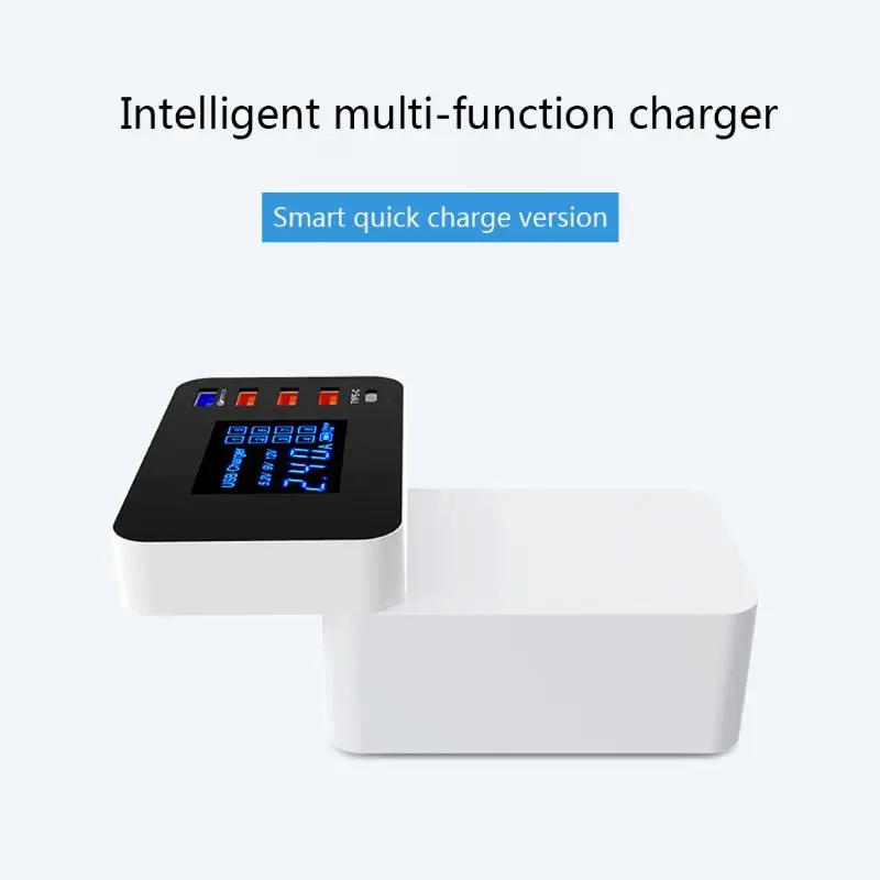 

Smart USB Charger 40W HUB Led Display Quick Charge 3.0 Type C Charging For iPhone iPad Pro Samsung Huawei XIAOMi USB-C Adapter