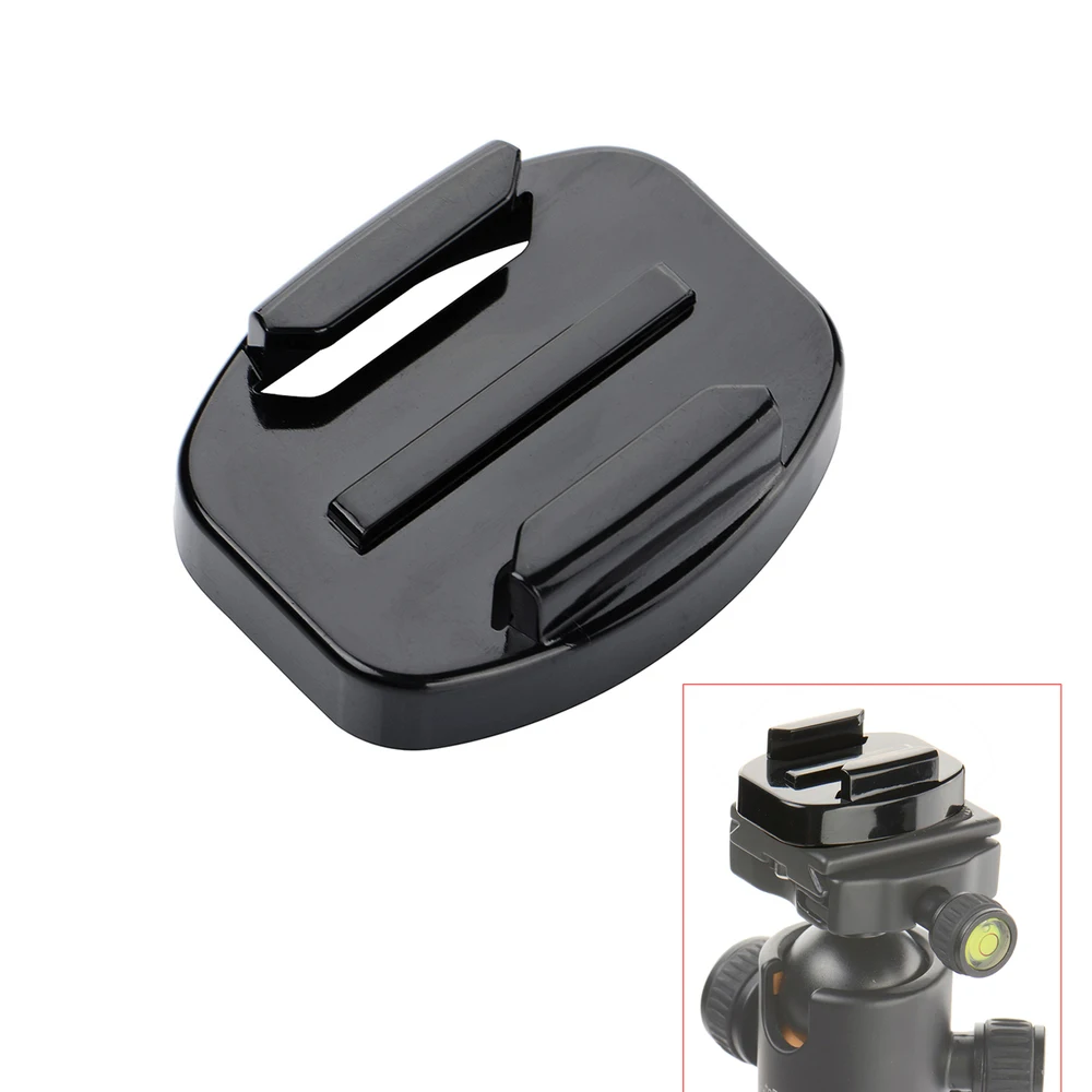 Quick Release Plate Base Tripod Mount 1/4"3/8" Thread Hole for Gopro 4