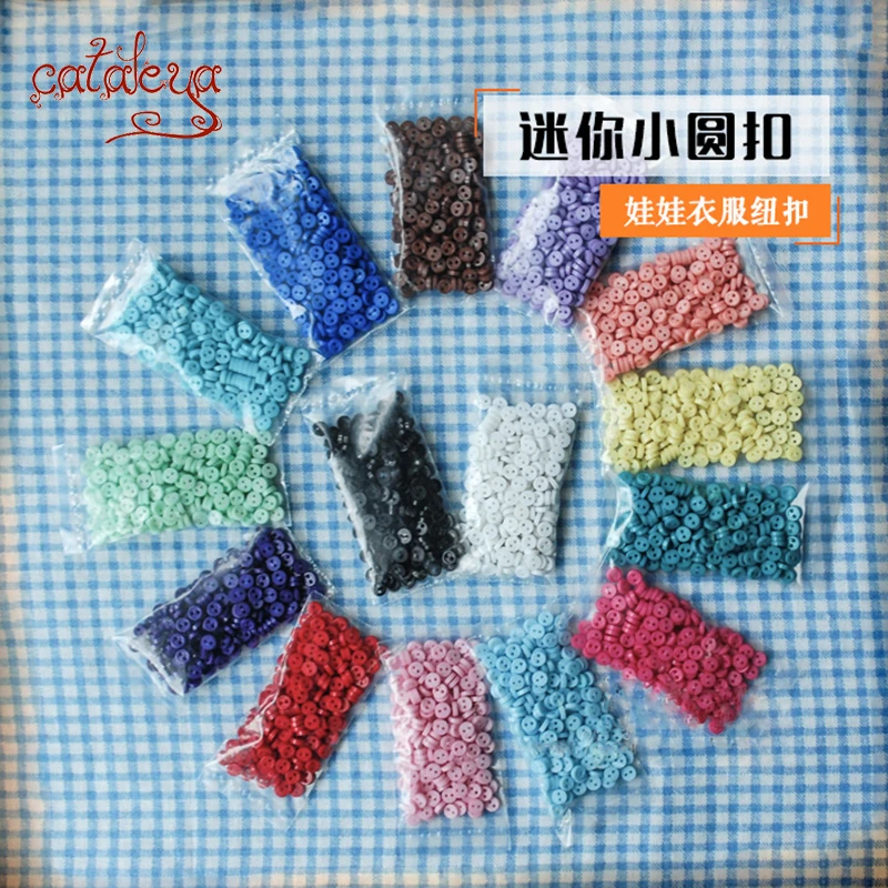 

Cataleya bjddol mini round button 4mm- doll clothes button accessories OB11 cloth handmade diy doll buttons