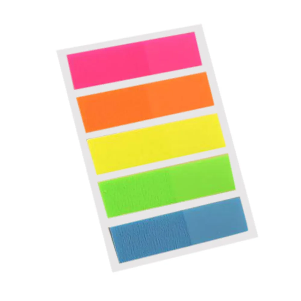Креативные стикеры stengeryindex, флуоресцентная классификация, самоклеющиеся блокноты, липкая закладка для заметок