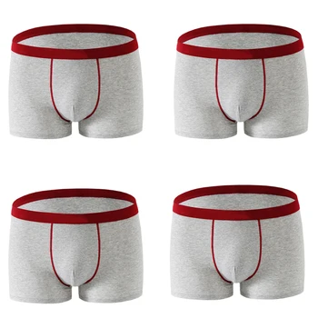 

New fashion male Panties Cotton Men's Underwear Boxers Breathable Man Boxer Solid Underpants Comfortable Brand Large size Shorts