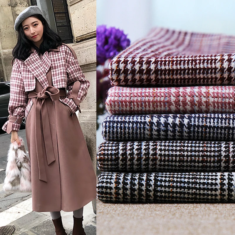 1 Meter Winter 20 Wool 80 Polyester Thickness Woolen Fashion Fabric